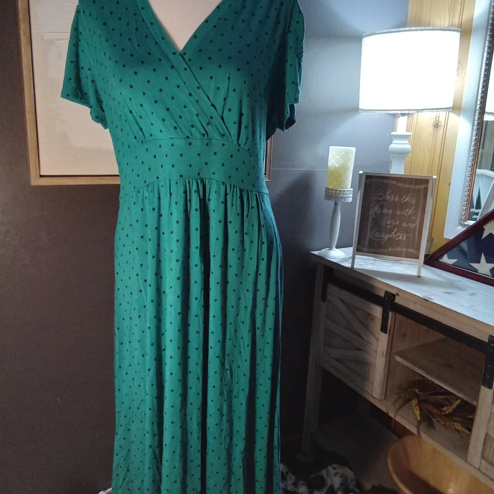 L.L BEAN SET OF 2, Wrap Maxi Dresses. - Picture 3 of 4